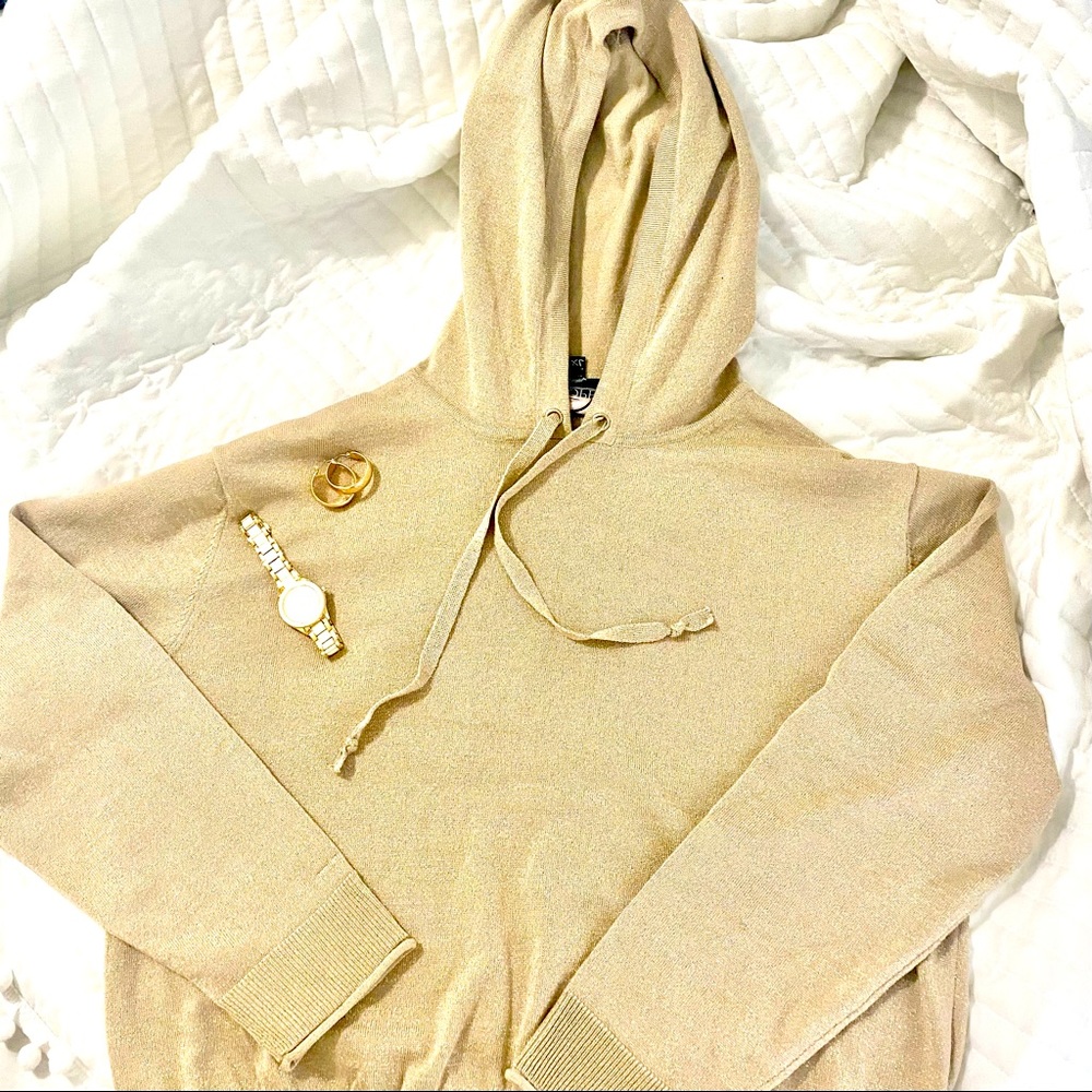 Gold Metallic Hoodie